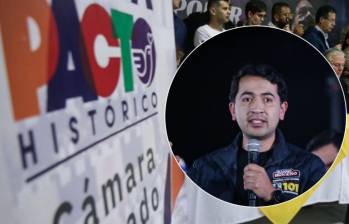 Daniel Briceño propuso que los congresistas que no asistan a la posesión de Abelardo de la Espriella se descuenten ese día de salario; la bancada del Pacto Histórico respondió pero ya hay un artículo en el reglamento del Congreso sobre este tipo de ausencias. Fotos: Colprensa