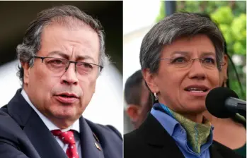 El presidente Gustavo Petro y la exalcaldesa de Bogotá, Claudia López, vienen intercambiando mensajes desde hace unos días por medio de las redes sociales. FOTOS: Colprensa