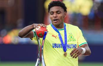 Brayan León encabeza en soledad el listado de los futbolistas con mayor valor de mercado en Sudáfrica elaborado por el CIES. FOTO: Tomada de las redes sociales de @leon11bryan.
