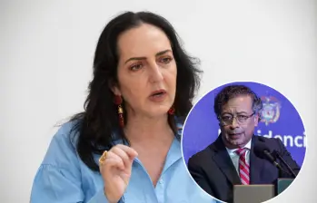 María Fernanda Cabal arremetió contra Gustavo Petro por sus declaraciones sobre un bombardeo de Ecuador en zona fronteriza. Fotos: Esneyder Gutiérrez Cardona y Colprensa
