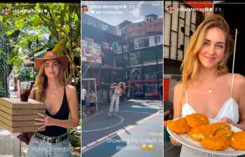 Alguna de las publicaciones de Chiara Ferragni en Medellín. FOTOS IG @ChiaraFerragni
