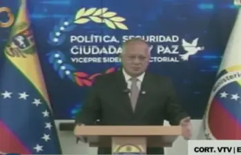 Diosdado Cabello. Foto: Captura de pantalla.