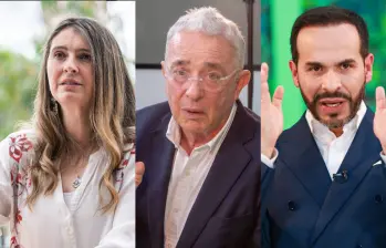 Álvaro Uribe pone sobre la mesa una unión entre Paloma Valencia y Abelardo de la Espriella. Fotos: Andrés Camilo Suárez Echeverry, Juan Antonio Sánchez Ocampo y Manuel Saldarriaga Quintero. 