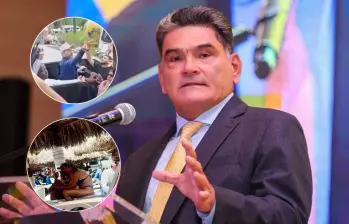 Gregorio Eljach se refirió a las polémicas generadas por la entrega de balones en Buenaventura y el paseo de MinVivienda en Santa Marta. Fotos: Colprensa y captura video redes sociales 