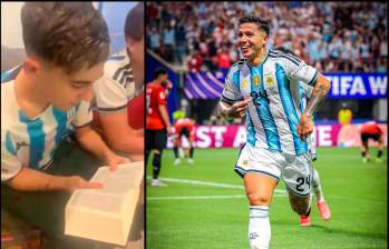 Joven leyendo la biblia en pleno partido mundialista. FOTO: Captura
