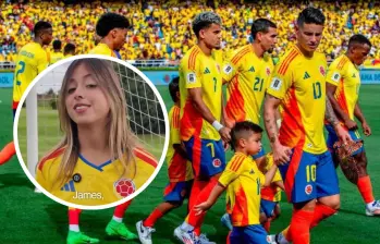 Frente a las interpretaciones políticas y las críticas en plataformas digitales que empañaron el acto de entrega de la bandera nacional, la Selección Colombia y, en especial, James Rodríguez, recibieron un doble respaldo tras el video de Antonella. FOTO: Captura de video de redes sociales @anto_petro_alcocer 