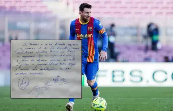 La firma de una servilleta fue el comienzo de una historia gloriosa de Lionel Messi en el FC Barcelona. Fotos; Getty Images y AFP