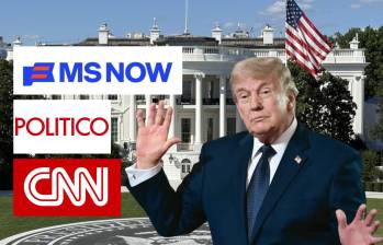 Juez de EE. UU. ordena restablecer acceso a CNN, MS NOW y Politico, pero Casa Blanca se niega. Foto: Getty / Casa Blanca / CNN, MS NOW y Politico