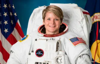 Anne McClain, la astronauta que fue señalada falsamente de cometer el primer delito en el espacio. FOTO: Cortesía Nasa