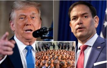 El secretario de Estado, Marco Rubio, se reunió en El Salvador con el presidente Bukele, donde hablaron de la propuesta. Mientras Trump dijo estar de acuerdo con la implementación de esta medida. FOTOS: Getty