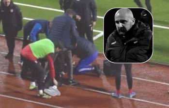 El entrenador del Radnicki 1923 falleció en pleno partido de la Superliga serbia, a los 44 años. FOTOS: Capturas de pantalla 
