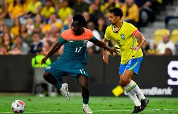 Marquinhos e Irankunda disputa. FOTO: X Socceroos