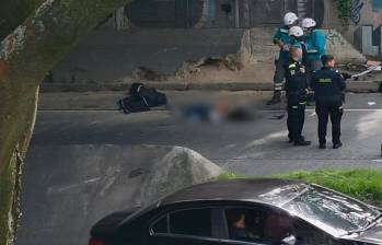 Escena de uno de los accidentes ocurridos en Medellín. FOTO: Cortesía