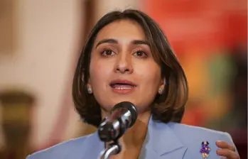 La canciller Laura Sarabia se pronunció por la situación en el país. FOTO: Colprensa 
