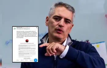 El gobernador Andrés Julián mostró su indignación por la decisión de Invías, quien siendo una entidad estatal, compartió un comunicado de un grupo guerrillero. Fotos: Julio César Herrera Echeverri y Captura de X @numeral767