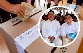 En 2022, Carlos Andrés Trujillo (izquierda) logró más de 20.000 votos en La Guajira, un territorio donde no tenía trayectoria política previa y que terminó siendo su segundo fortín electoral. Lacouture (derecha) habría jugado un rol clave. FOTO: REFERENCIA/EDWIN BUSTAMENTE/X: @SenadorTrujillo