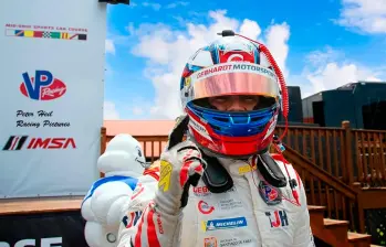Óscar Tuno y su compañero Valentino Catalano lideran el campeonato de IMSA 2000 VP Challenge. FOTO: Cortesía