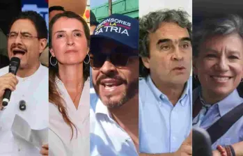 Los diferentes candidatos se pronunciaron con respecto a diferentes temas por las regiones del país. FOTO: Manuel Saldarriaga/Cortesía/Redes sociales/Camilo Suárez