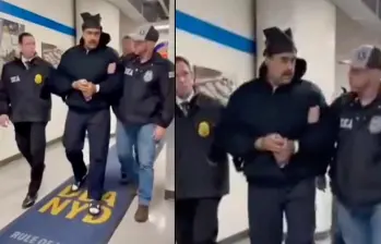 Decenas de agentes de agencias federales, como el FBI y la DEA, estaban presentes para continuar con el operativo de custodia. Foto: AFP