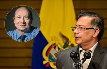 Jaime Miguel González Montaño, expresidente de Coosalud y el presidente Gustavo Petro. Foto: redes sociales y Colprensa