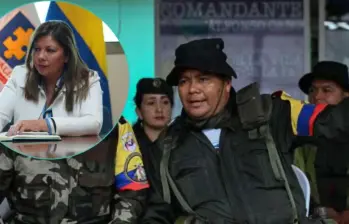 Fiscal general Luz Adriana Camargo habló de la orden de captura contra alias Calarcá. Foto: Colprensa y AFP