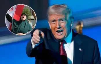 Donald Trump se pronunció por las protestas que se realizan en Irán e hizo otra advertencia al Gobierno iraní. FOTOS: GETTY
