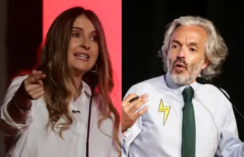 La propuesta de incluir a Álvaro Uribe en un eventual gobierno de Paloma Valencia generó una grieta con su fórmula vicepresidencial. Foto: Colprensa. 