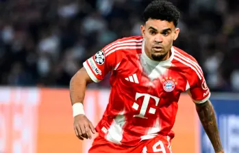 El futbolista colombiano Luis Díaz suma 26 goles y 20 asistencias en esta temporada con el Bayern Múnich de Alemania. FOTO: Getty 