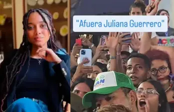 Las imágenes difundidas en redes sociales muestran que la presencia de Guerrero en el evento no tuvo buena acogida entre los asistentes. Foto: Captura de video