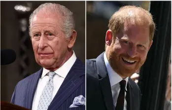 En un giro tan inesperado como hermético, el rey Carlos III y la reina Camila se reunieron este viernes en su residencia de Highgrove con el príncipe Harry, Meghan Markle y sus dos hijos, Archie y Lilibet. FOTO: Getty y AFP