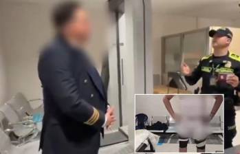Intentó pasar los controles del aeropuerto vestido de piloto, pero fue capturado por las autoridades. Foto: Polícia. 