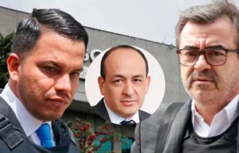 Sneyder Pinilla, el hoy magistrado Vladimir Fernández y Olmedo López. El primero y el tercero están procesados por el escándalo de la UNGRD. Fotos: Colprensa y redes sociales.