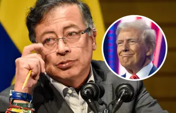 Mientras la Casa de Nariño dijo que Donald Trump pidió perdón por excluir a Colombia del “Escudo de las Américas”, el presidente Gustavo Petro negó tales disculpas. FOTO: Colprensa y Getty