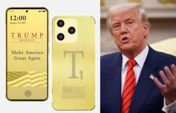 Esta iniciativa móvil del presidente Trump hace parte de su apuesta por productos y servicios “hechos en América”. Foto: Redes sociales y Archivo