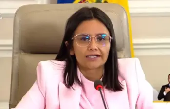 Angie Rodríguez, actual directora de Fondo Adaptación. Foto: captura de video