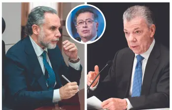 Como senador de La U, colectividad que avaló a Santos a la Presidencia, Benedetti fue uno de los más efectivos operadores políticos del entonces mandatario. La paz fue una de sus banderas comunes. FOTO Presidencia y AFP