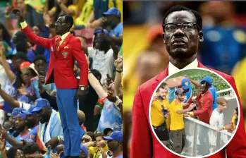El hincha más famoso de la República Democrática del Congo reapareció tras la derrota ante Colombia con un mensaje de resistencia, orgullo nacional y felicitaciones a la selección colombiana. Foto: Tomada de Instagram @lumumbaveaofficiel y Captura de video de X @DiarioOle