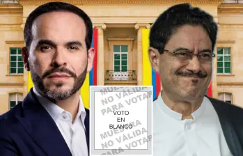 La organización electoral recordó que las tarjetas marcadas en blanco se contabilizan de forma independiente y no se suman a ningún candidato, pero tampoco tienen el poder de invalidar el proceso en segunda vuelta. FOTO: El Colombiano y Colprensa