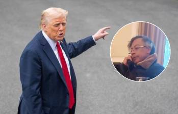 Donald Trump y Gustavo Petro tuvieron una conversación por teléfono este miércoles. FOTOS: XINHUA - Cortesía 
