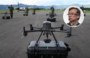 El Batallón de Aeronaves No Tripuladas (BANOT) es la primera unidad militar especializada en drones de Latinoamérica, lanzada oficialmente en el Fuerte Militar de Tolemaida. FOTO AFP 