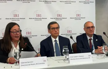 La misión del IRI visitó más de 85 puestos de votación y señaló que las incidencias registradas no alteraron el desarrollo general de las elecciones. FOTO: EL COLOMBIANO.