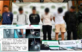 Las autoridades desarticularon una red de apoyo al terrorismo del Frente 36 de las disidencias de las Farc que venía operando en Medellín y el Valle de Aburrá. FOTO: CORTESÍA