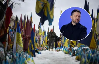 El presidente ucraniano Volodomir Zelenski aseguró que “Putin no ha logrado sus objetivos. No quebró a los ucranianos”. Foto: AFP. 