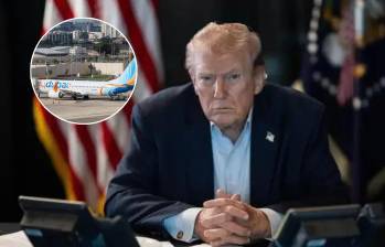 El presidente Donald Trump lanza advertencia a Irán por ataque a vuelo de Flyduba. FOTO: GETTY - AFP