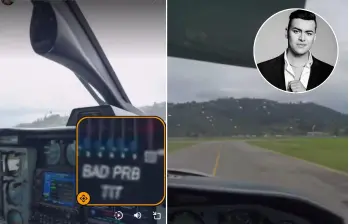 ¿Qué ocurrió en la aeronave Piper Navajo, de matrícula N325FA, en la que iba el cantante Yeison Jiménez? FOTOS: Capturas de video 