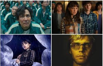 El Juego del Calamar, Stranger Things, Merlina y Dahmer: producciones icónicas que lideran el ranking de las series más vistas de Netflix. FOTOS: Cortesía Netflix