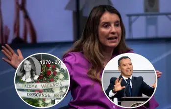 Paloma Valencia, amenazada de muerte. Foto detalle: ministro de Defensa, Pedro Sánchez. Fotos: Colprensa