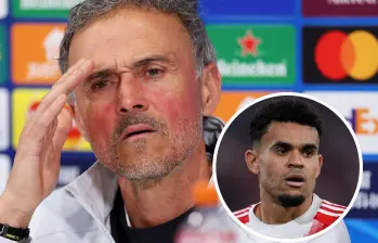 Aunque el estratega español reconoció la peligrosidad del extremo guajiro y el nivel de los dirigidos por Vincent Kompany, se negó a diseñar un sistema de vigilancia especial. FOTO: Getty y Bayern Múnich