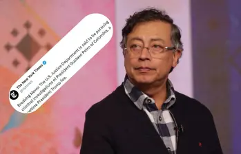 El presidente Gustavo Petro estaría siendo investigado por fiscales estadounidenses. FOTO: Colprensa 