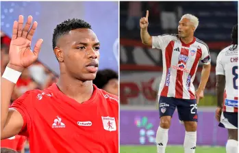 Jean Pestaña afirma que Teófilo Gutiérrez influyó en la decisión del árbitro para validar autogol. Foto: Colprensa y @AmericadeCali. 